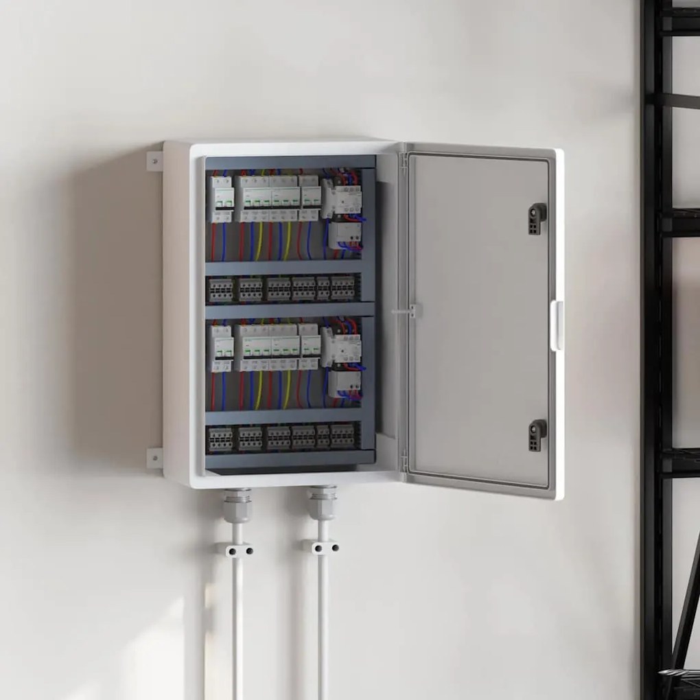 vidaXL Ντουλάπι Ελέγχου Γκρι 47 x 20 x 60 εκ ΑΒΣ Πλαστικό