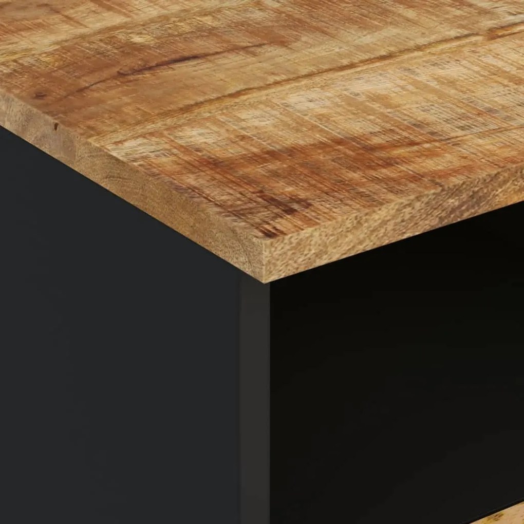 vidaXL Έπιπλο Τηλεόρασης 100x33x46 εκ. Μασίφ Ξύλο Μάνγκο &amp; Επεξ. Ξύλο