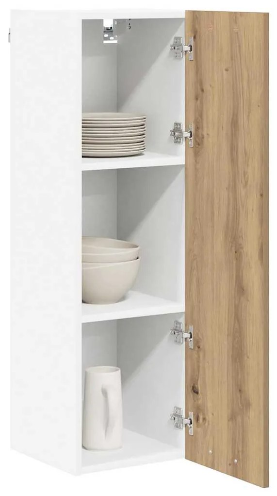 vidaXL Κρεμαστό ντουλάπι με αποθήκευση Artisan Oak 30 x 31 x 100 εκ.