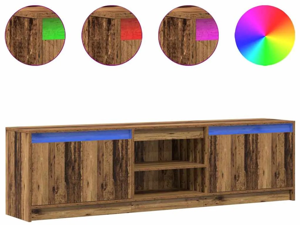 vidaXL Ντουλάπι TV Καφέ 180 x 34 x 50 εκ Επεξεργασμένο ξύλο