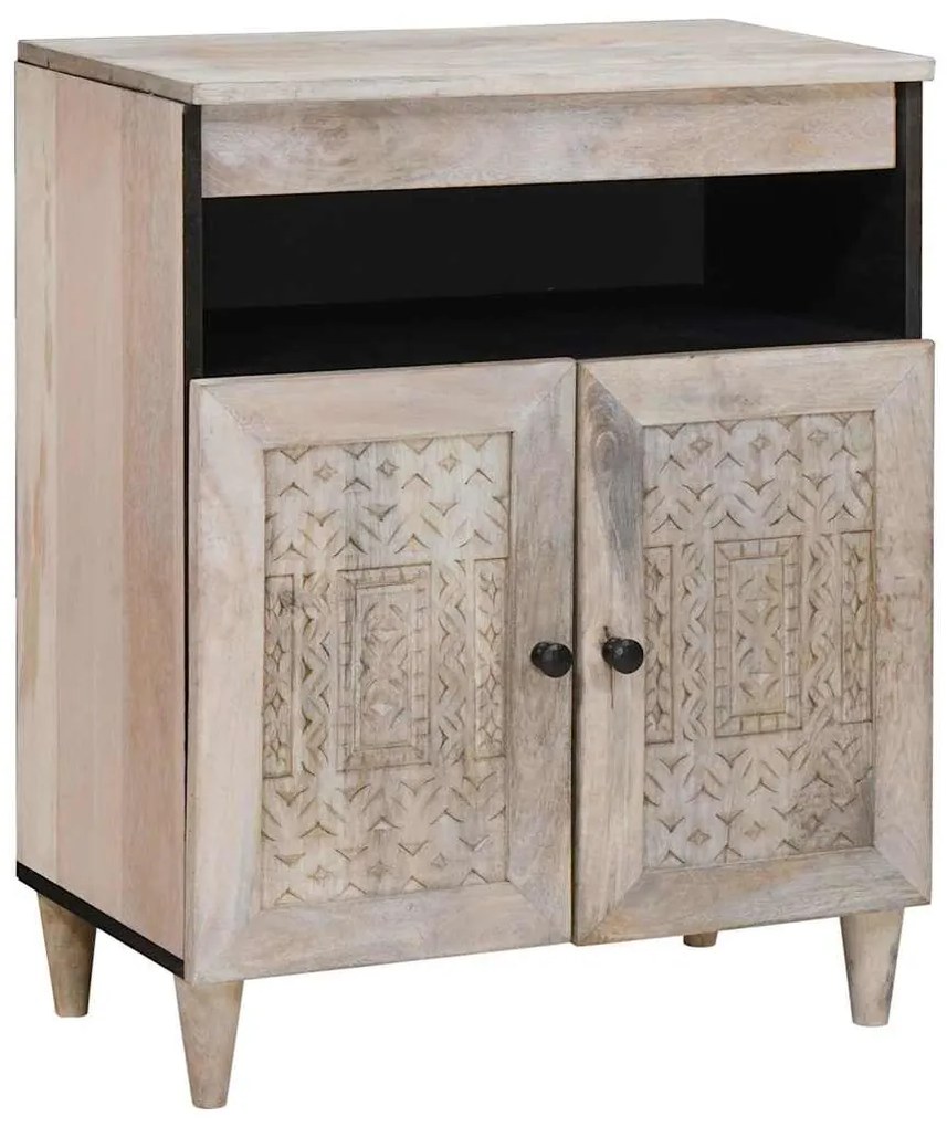 vidaXL Πλαϊνό γραφείο Λευκό 33.5 x 60 x 75 εκ