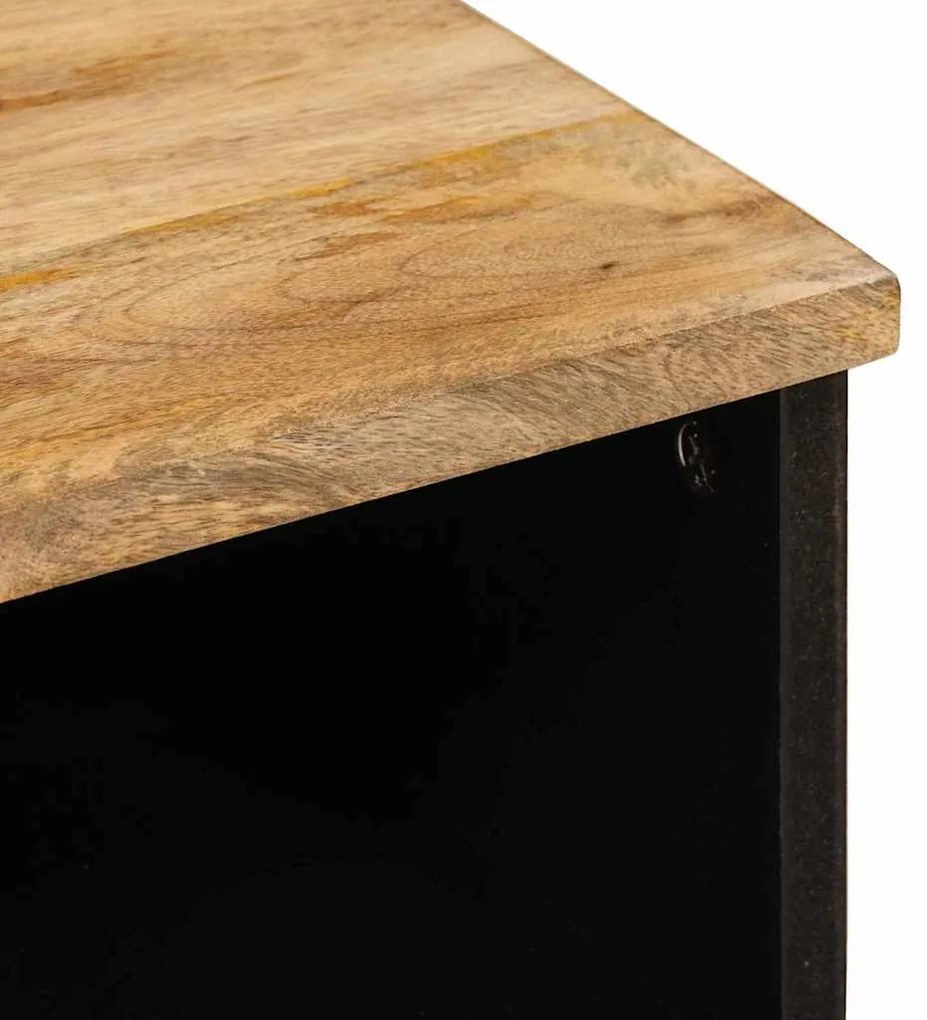 vidaXL Ντουλάπι TV με συρτάρι Καφέ 70 x 33 x 46 εκ Στερεό ξύλο μάνγκο