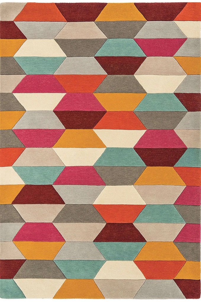 Χαλί Funk Honeycomb Red-Multi Asiatic London 170X240cm