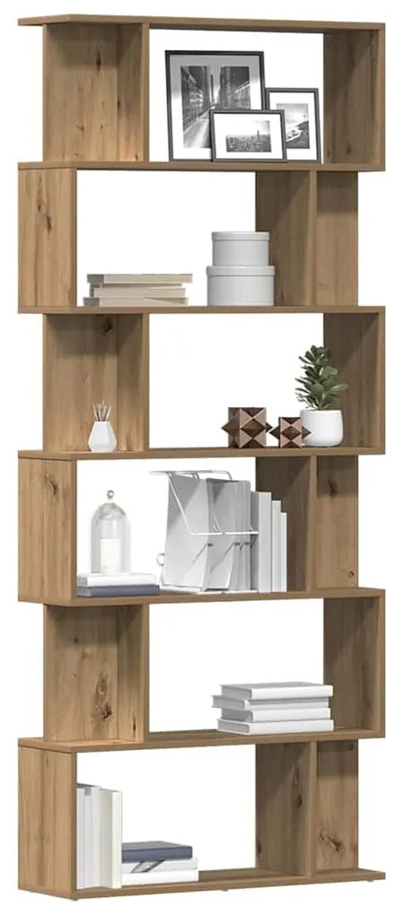 vidaXL Ντουλάπι βιβλίων Artisan Oak 80x24x192 cm Κατασκευασμένο ξύλο