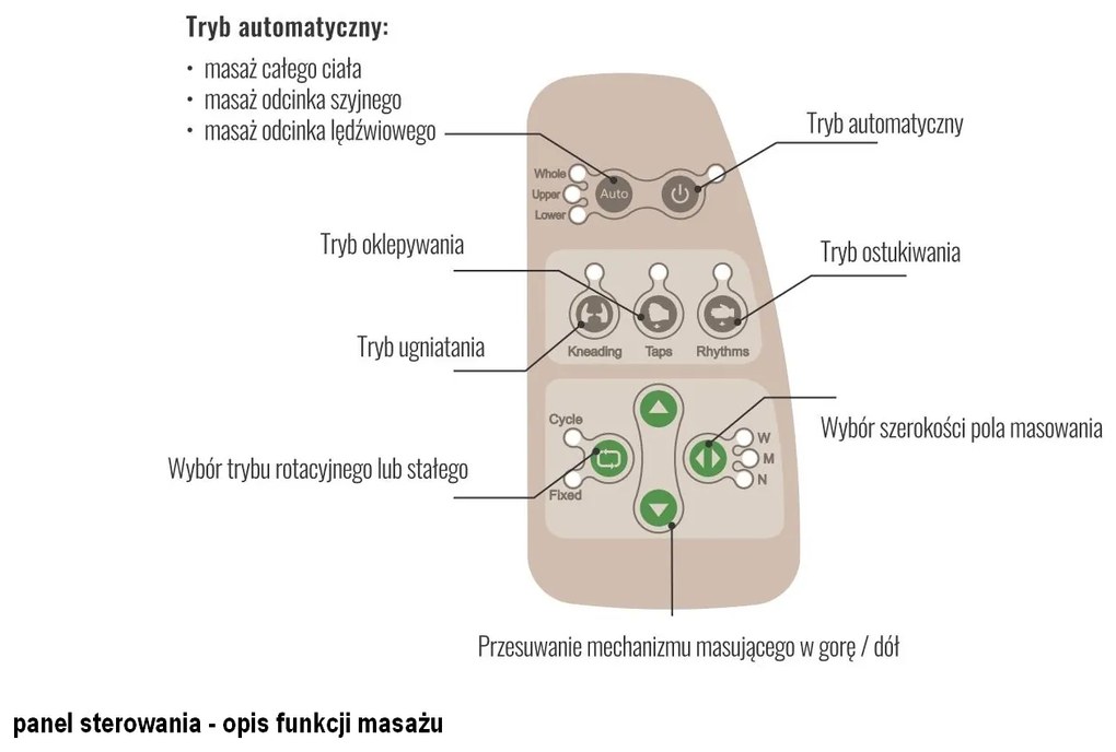 FOTEL BUGATTI (FUNKCJA MASAŻU) SKÓRA SYNT. SZARY TAP.226/ CZARNY TAP.227