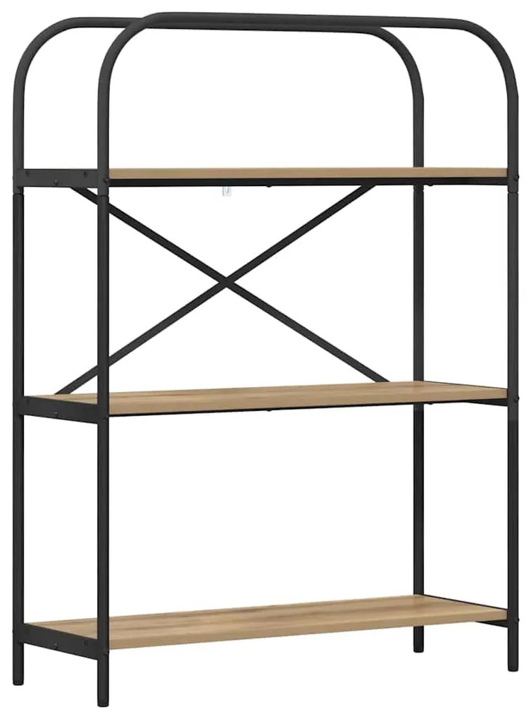 vidaXL Ράφι Βιβλίων artisan δρυς 80 x 30 x 109 εκ Επεξεργασμένο ξύλο