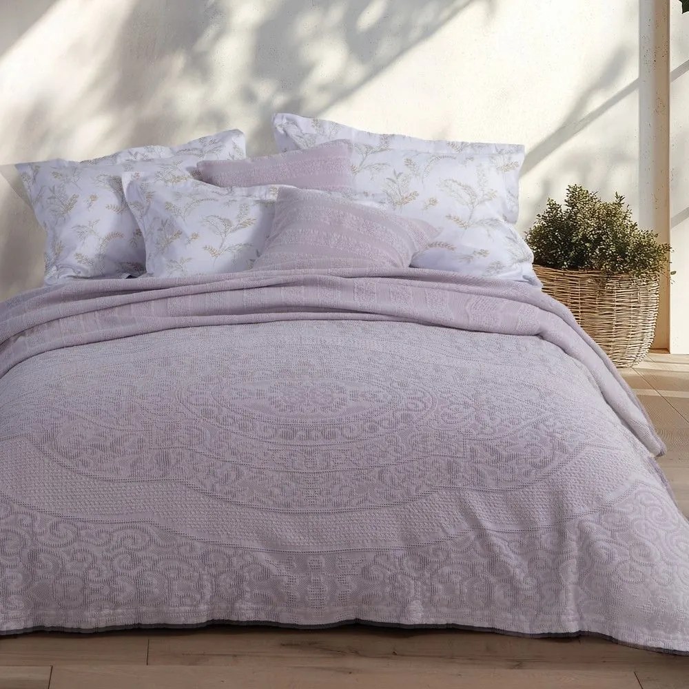 Κουβέρτα Nantia Mauve Nef-Nef Homeware Υπέρδιπλo 230x250cm 100% Βαμβάκι