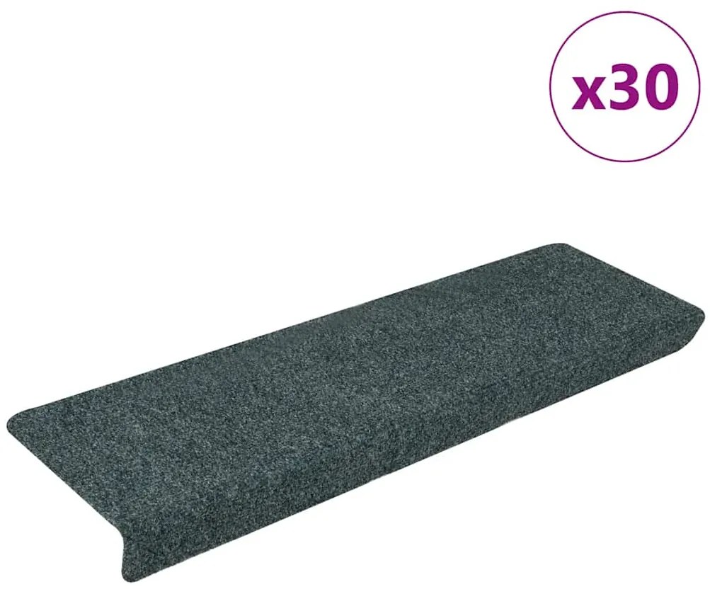 vidaXL Πατάκια Σκάλας Αυτοκόλλητα 30 τεμ. Πράσινο 65x21x4 εκ.