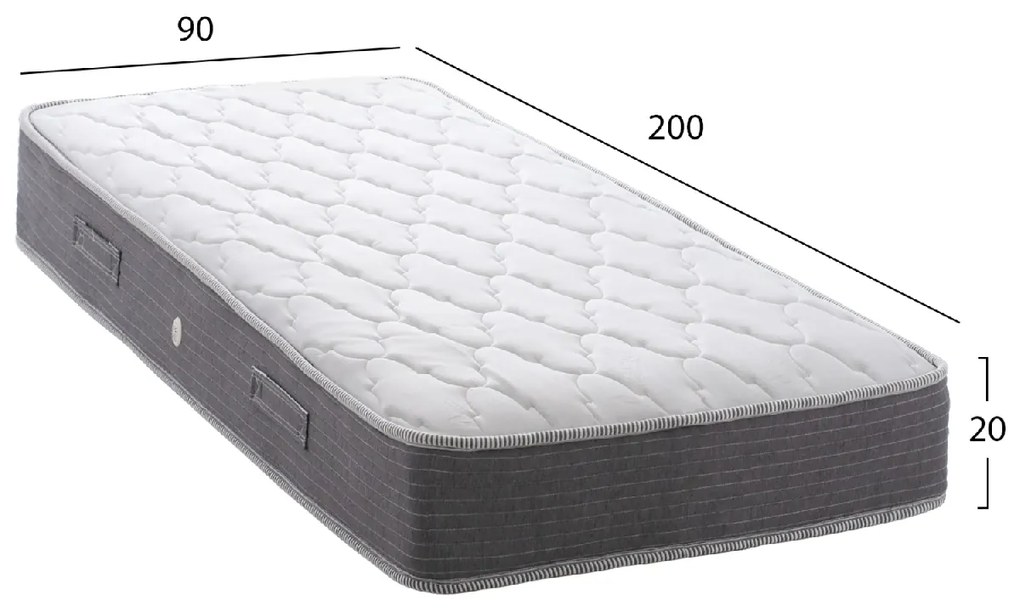 ΣΤΡΩΜΑ DREAMTOPIA ΣΕΙΡΑ LULLABY ALOE VERA HM655.90-200 BONNELL SPRING 90x200x20Y εκ.