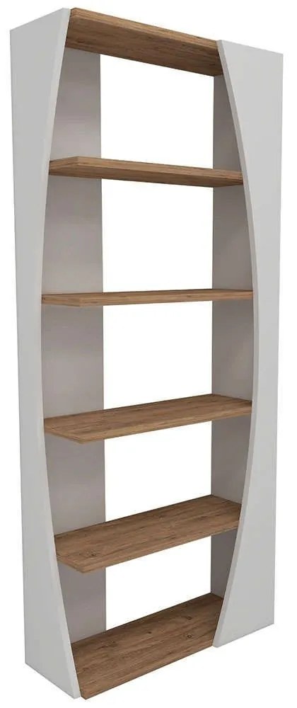 Βιβλιοθήκη Selge 550ARN1641 63,6x23,8x150cm Pine-White