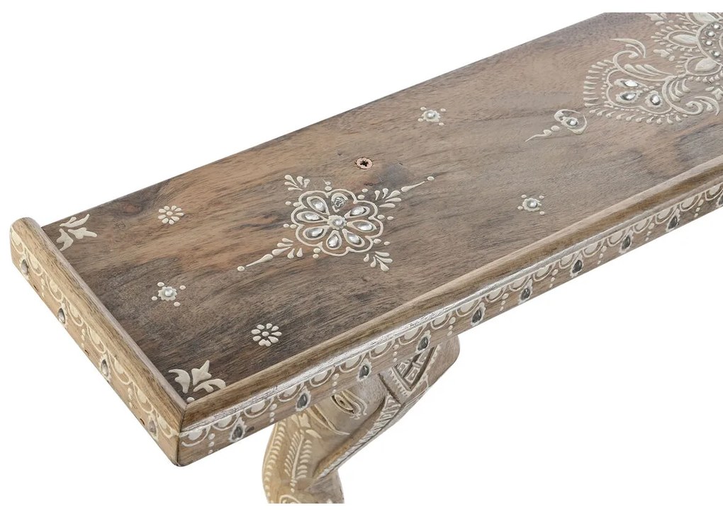 Ράφια DKD Home Decor Λευκό Φυσικό Ξύλο από Μάνγκο 78 x 15 x 28 cm