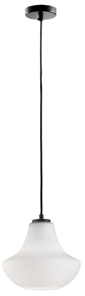 Φωτιστικό Οροφής Texas 3091500 Φ23,5cm E27 White-Black Viokef Metal, Glass