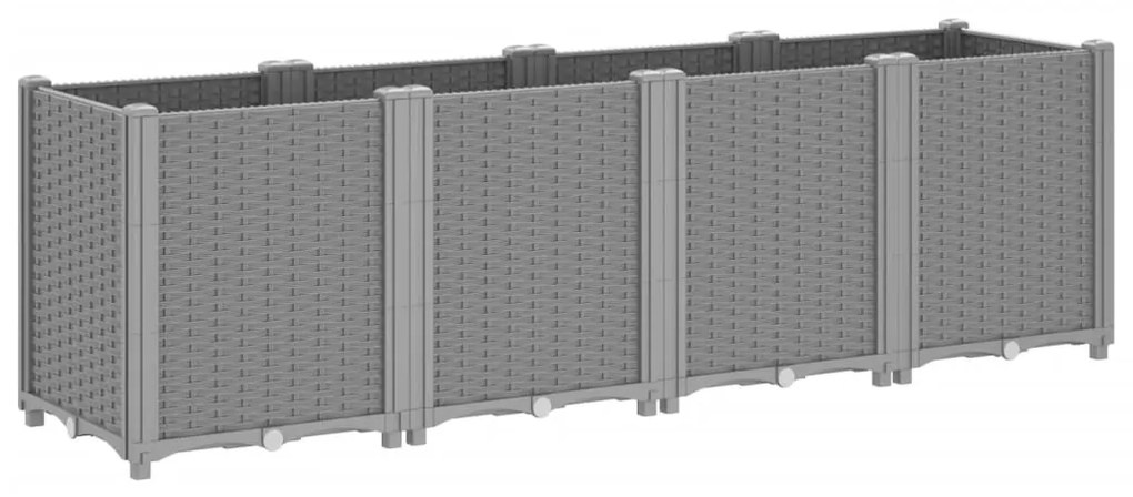 ΖΑΡΝΤΙΝΙΕΡΑ ΚΗΠΟΥ ΑΝΟΙΧΤΟ ΓΚΡΙ 160X40X53 ΕΚ. ΠΟΛΥΠΡΟΠΥΛΕΝΙΟ 367857