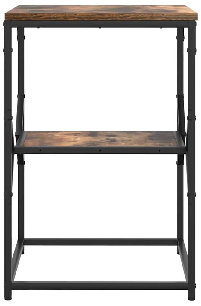 vidaXL Τραπεζάκι Πλευράς Καπνιστή δρυς 41 x 40 x 60 εκ.