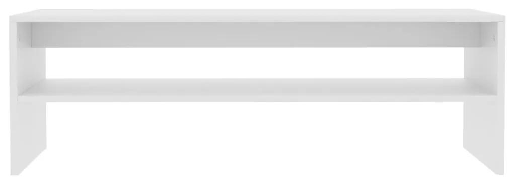 Τραπεζάκι Σαλονιού Λευκό 100 x 40 x 40 εκ. από Μοριοσανίδα - Λευκό