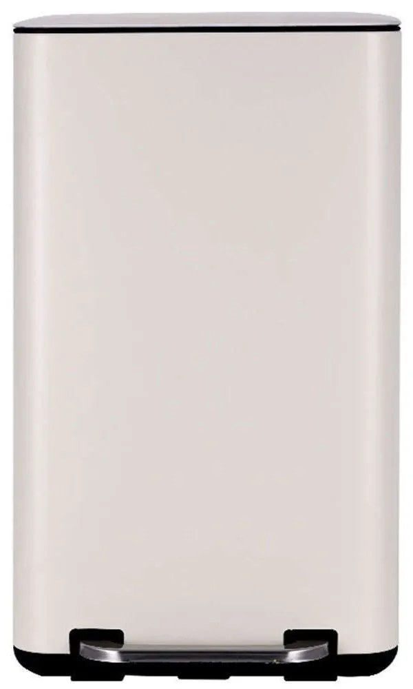 Κάδος Απορριμμάτων Cubic Soft Close 01-21009 36,2x33,5x62,1cm 30lt Ivory Estia Μέταλλο