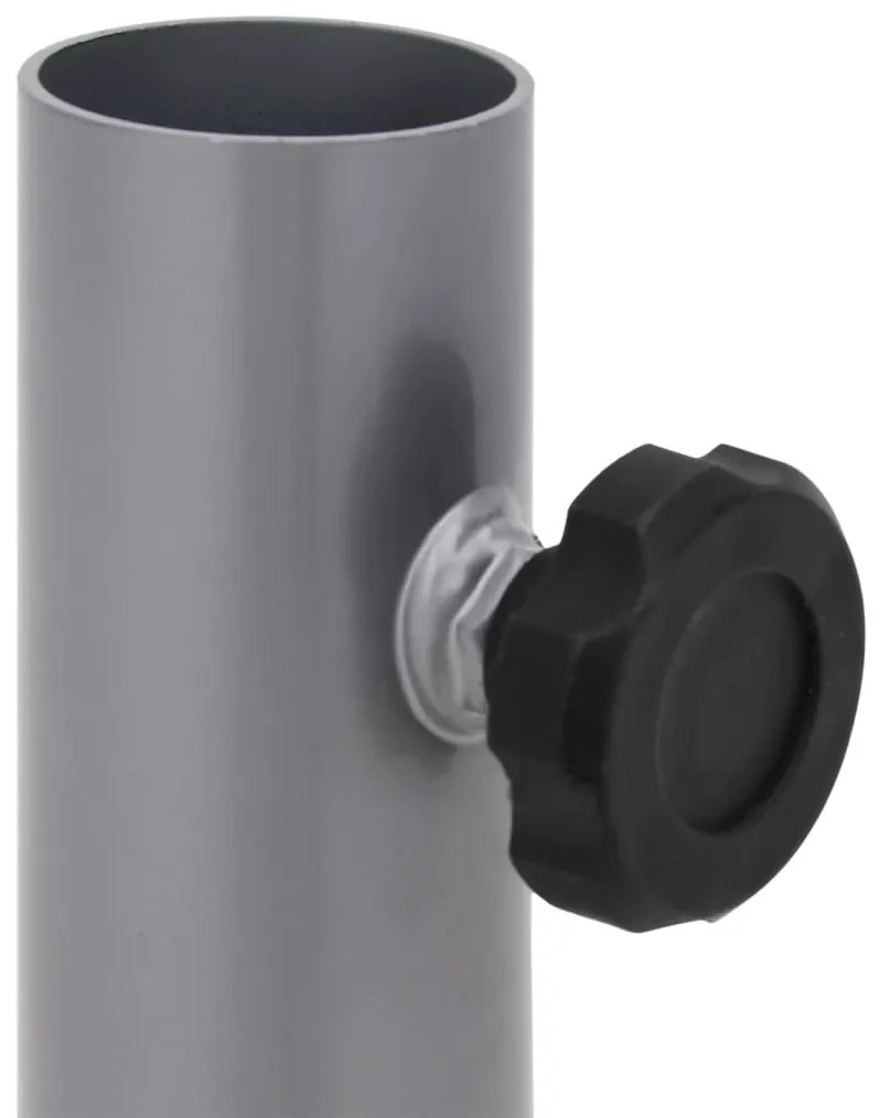 vidaXL Βάση Ομπρέλας Ασημί για Ιστό Ø32/34/38 Ατσάλι