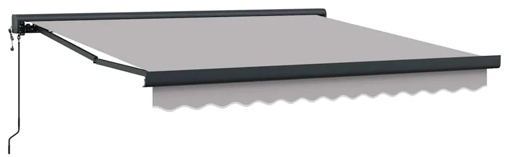vidaXL Σκηνίτσα Αναδιπλούμενη Ανοιχτό γκρι 350 x 250 εκ