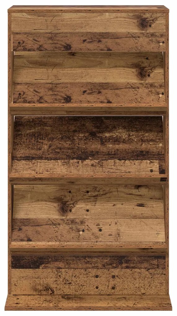 vidaXL Ράφι Περιοδικών Παλιό ξύλο 70 x 41 x 126 εκ. Επεξεργασμένο ξύλο