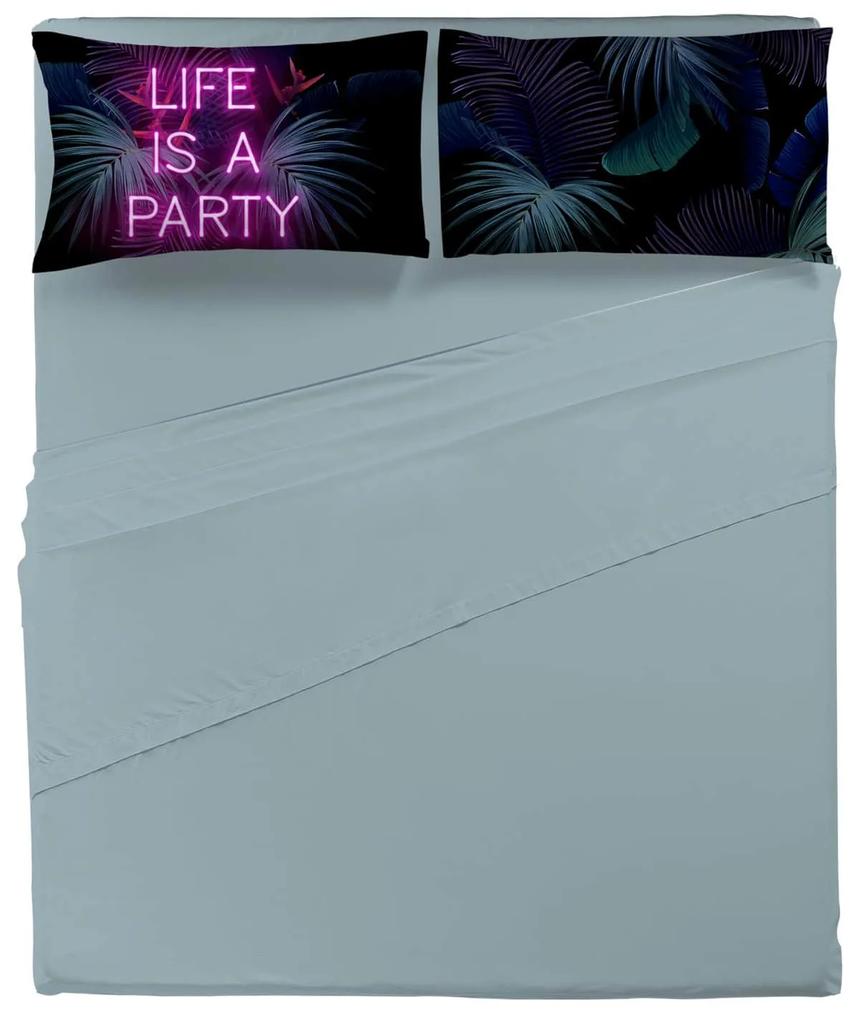 Amo la Casa Σετ Σεντόνια Digital Print King Size με Λάστιχο 240x290 - Partylife Σιέλ