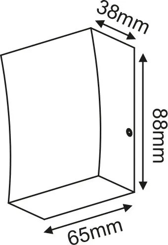 Απλίκα κήπου LED Troy Square-Ύψος: 9 εκ.