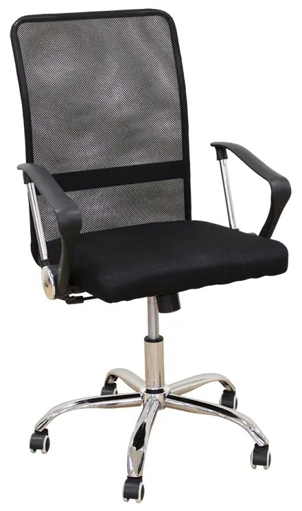 A9946 ΜΑΥΡΟ MESH ΠΟΛΥΘΡΟΝΑ ΓΡΑΦΕΙΟΥ 59Χ60Χ46-100/56-110εκ. ZITA PLUS 59Χ60Χ46-100/56-110εκ.