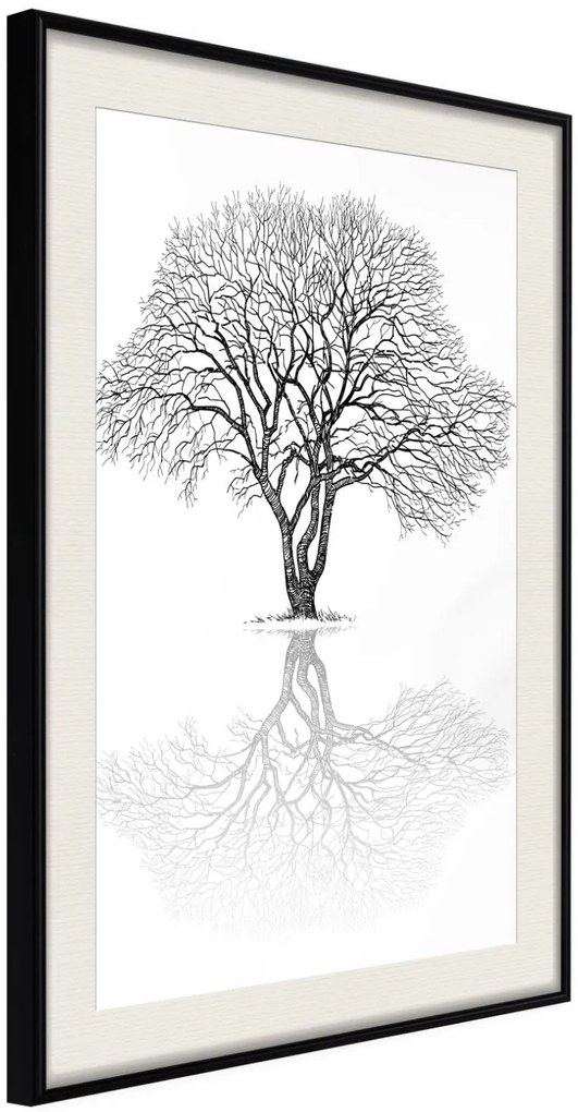 Αφίσα - Roots or Treetop? - 20x30 - Μαύρο - Με πασπαρτού