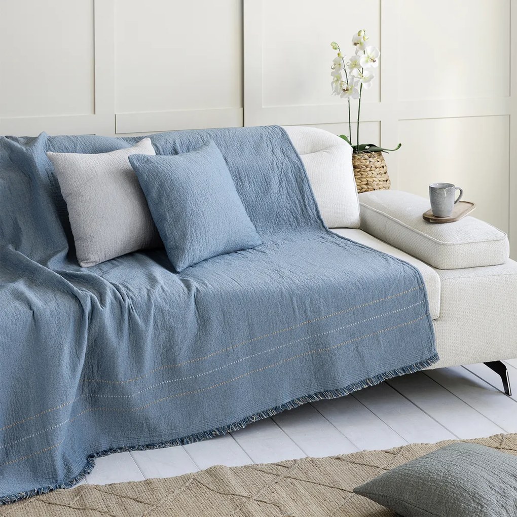 Ριχτάρι Τετραθέσιου Καναπέ (180x350) Nima Azura Denim