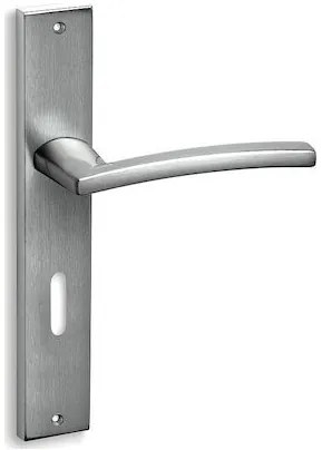 Convex 925 Ματ Χρώμιο Πόμολο μεσόπορτας - Πλάκα 90mm(Ζεύγος)