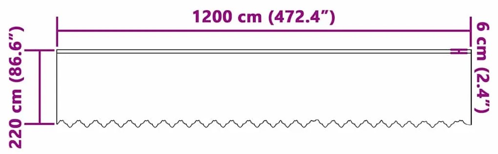 vidaXL Κουρτίνες με κουρτίνες Λευκό 1200 x 220 εκ. Πολυεστέρας