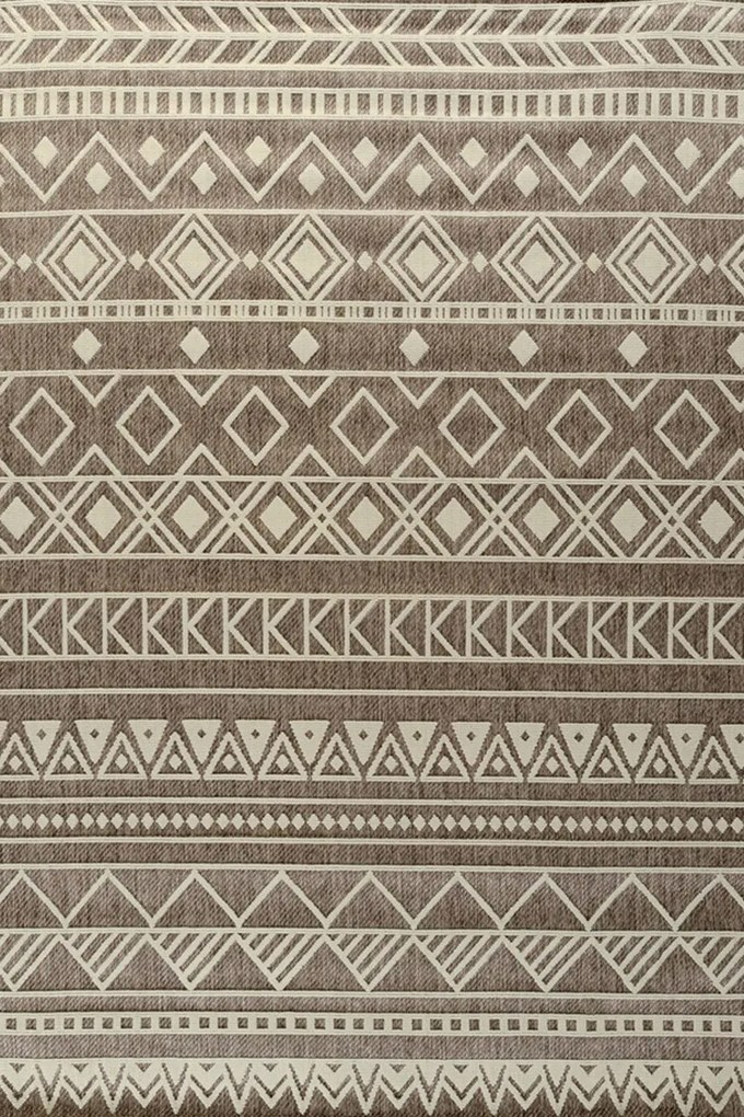 Χαλί Elora 65008-120 Brown-Beige Merinos 133X190cm