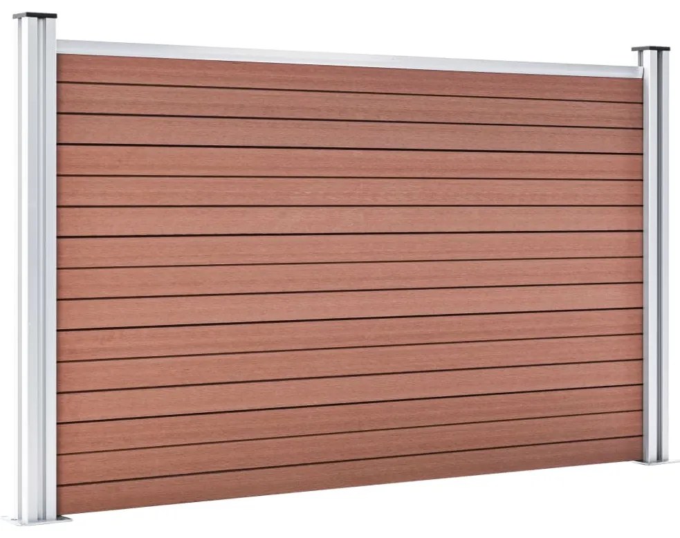 vidaXL Πάνελ Περίφραξης Καφέ 526 x 106 εκ. από WPC
