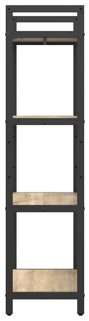 vidaXL Ράφι Βιβλίων Δρύς Sonoma 56 x 34 x 133,5 εκ Επεξεργασμένο ξύλο