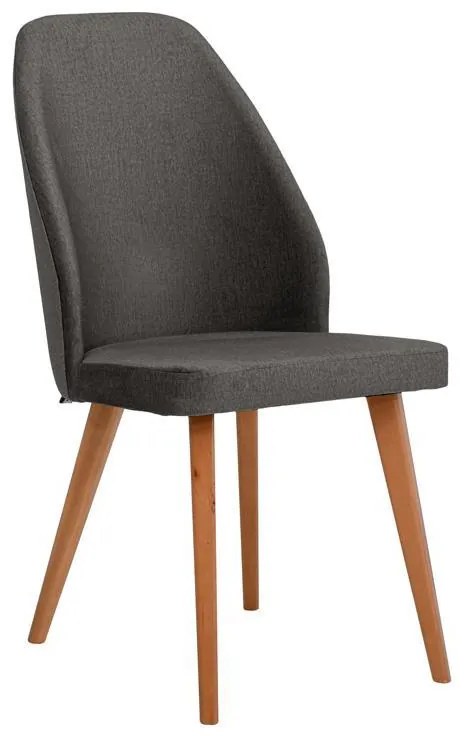 Καρέκλα τραπεζαρίας New Melanie Fylliana Ύφασμα Γκρι 46x48x93εκ. 2αδα 46x48x93 εκ.
