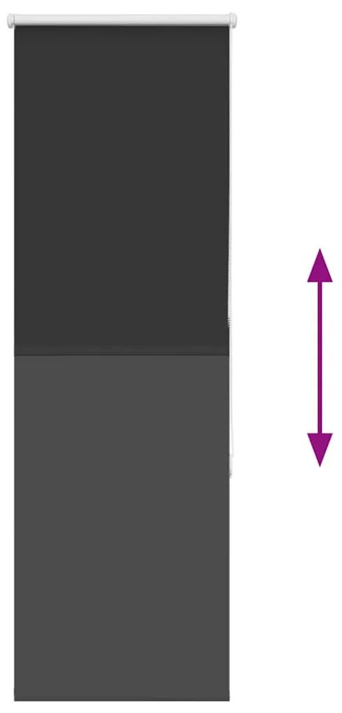Roller Blind Blackout Μαύρο 55x175 cm Πλάτος υφάσματος 50,7 cm 4010885