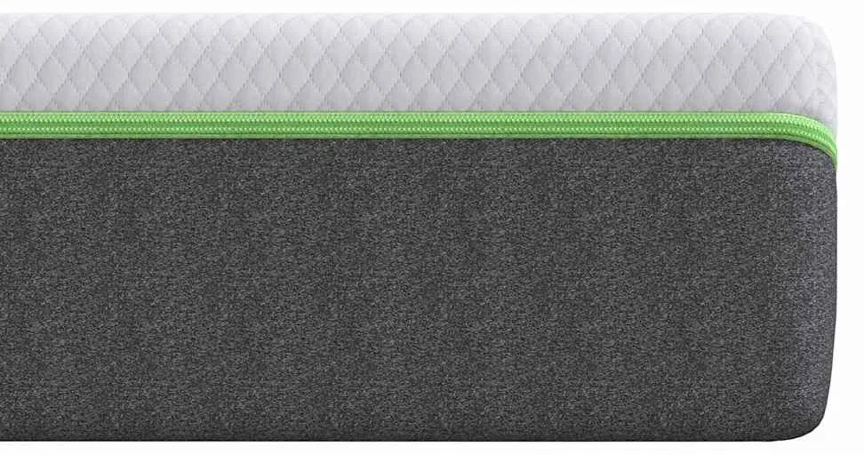 vidaXL Στρώμα Λευκό και Γκρι 100 x 200 cm Τσέπες ελατηρίων