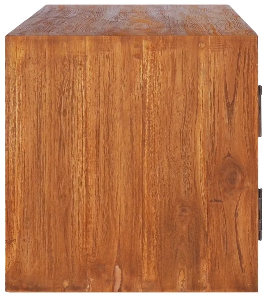 vidaXL Έπιπλο Τηλεόρασης Επιτοίχιο 180 x 30 x 30 από Μασίφ Ξύλο Teak