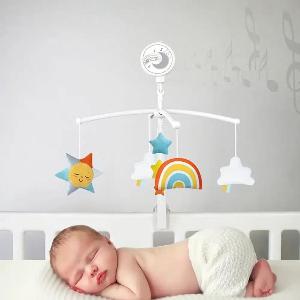 Μουσικό Περιστρεφόμενο Κρεβατιού Rainbow Bebe Stars