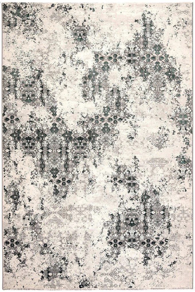 Χαλί Storyteller 23418 940 Beige-Green Βιοκαρπέτ 80X150cm