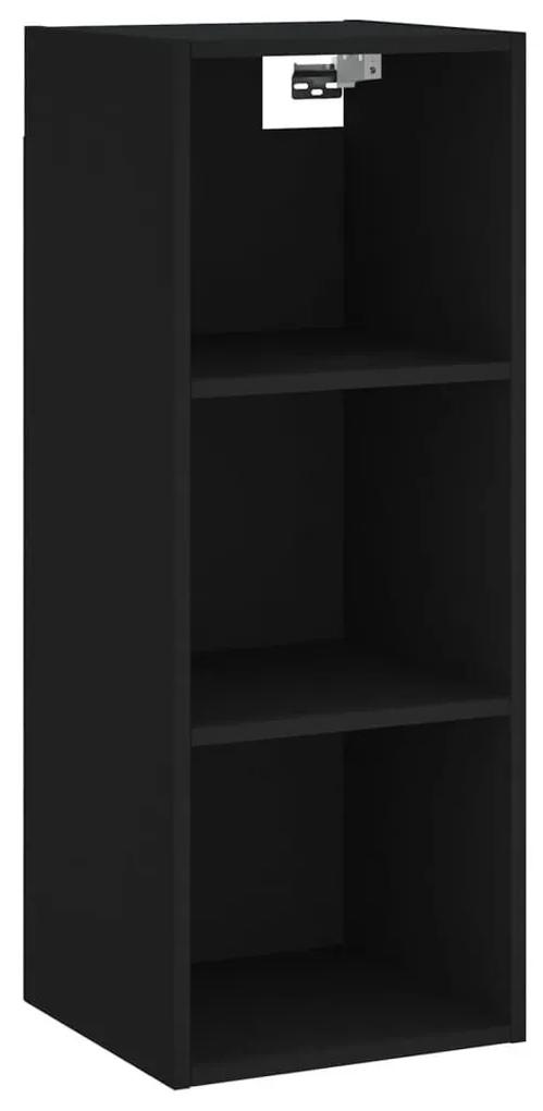Ντουλάπι Μαύρο 34,5 x 32,5 x 180 εκ. από Επεξεργασμένο ξύλο - Μαύρο