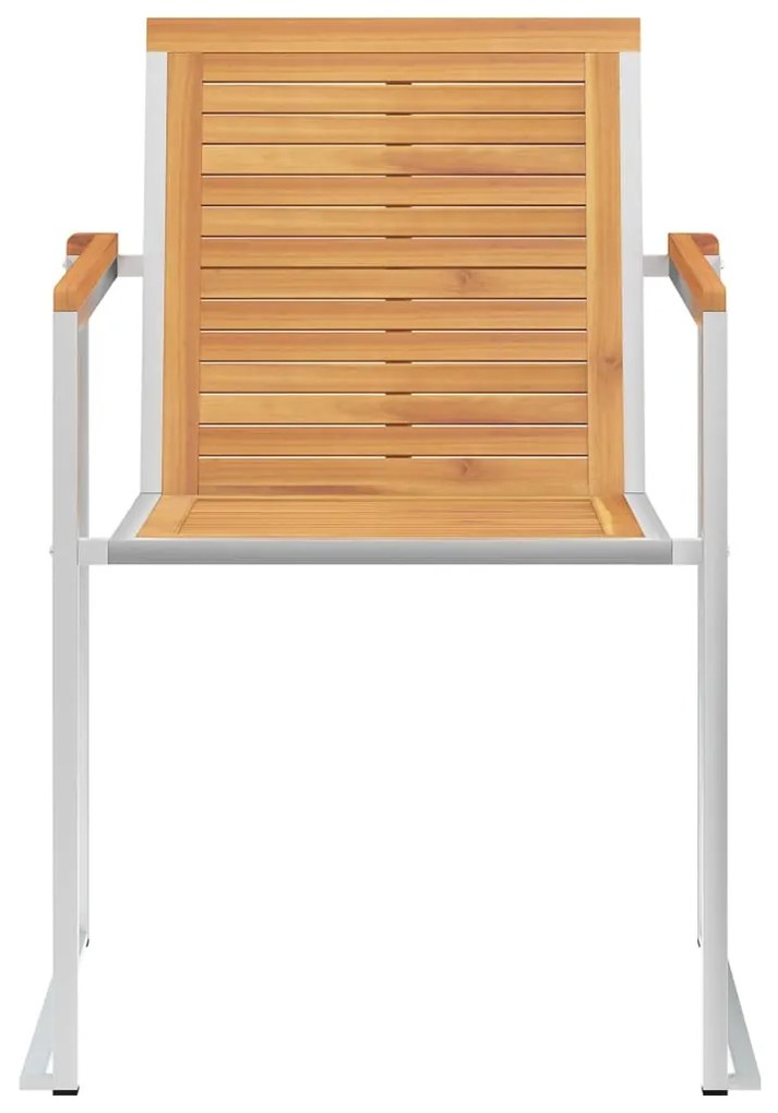 vidaXL Καρέκλες Κήπου 4 τεμ. από Μασίφ Ξύλο Teak με Μαξιλάρια