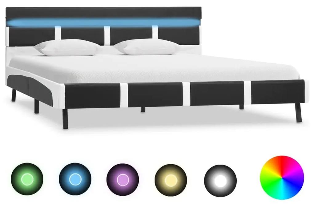 Πλαίσιο Κρεβατιού με LED Γκρι 120x200 εκ. από Συνθετικό Δέρμα - Γκρι