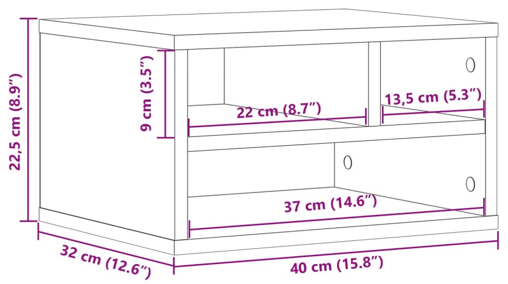 ΒΑΣΗ ΕΚΤΥΠΩΤΗ ΚΑΦΕ ΔΡΥΣ 40X32X22,5 ΕΚ. ΑΠΟ ΕΠΕΞΕΡΓΑΣΜΕΝΟ ΞΥΛΟ 840603