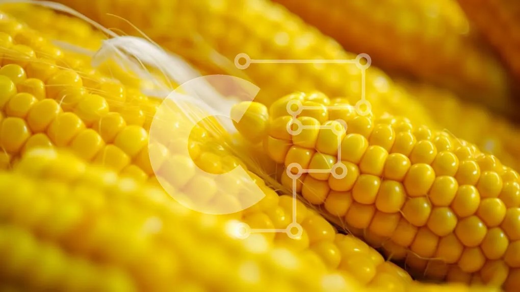 Intra Συλλεκτικό Ξύλινο Παζλ Plywood  4mm - Κοντινή όψη του Yellow Corn on the Cob Σε Ξύλινο Κουτί - Διαστάσεις: 10x10 cm – 25 κομμάτια