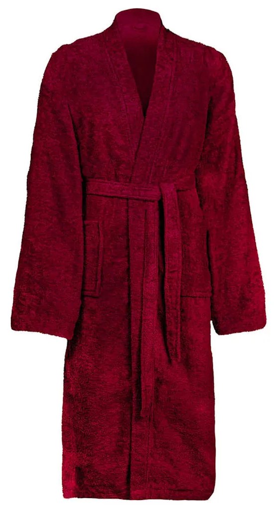 vidaXL Μπουρνούζι KINN Κόκκινο XXXL Βαμβάκι