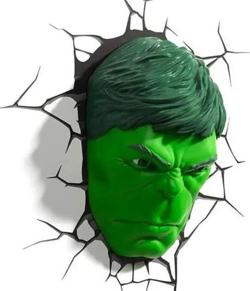 The Source Παιδικό Φωτιστικό Τοίχου 3D Light FX Marvel Hulk Face 75193