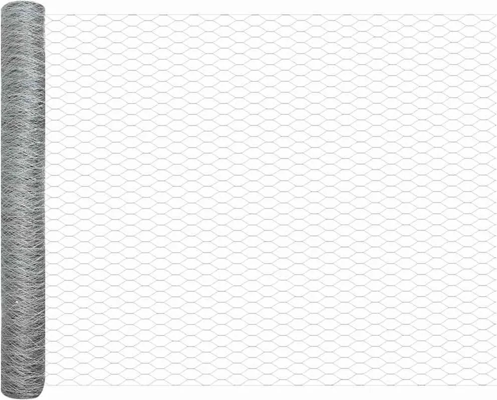 vidaXL Στύλος Περιφράξεων Ασημί