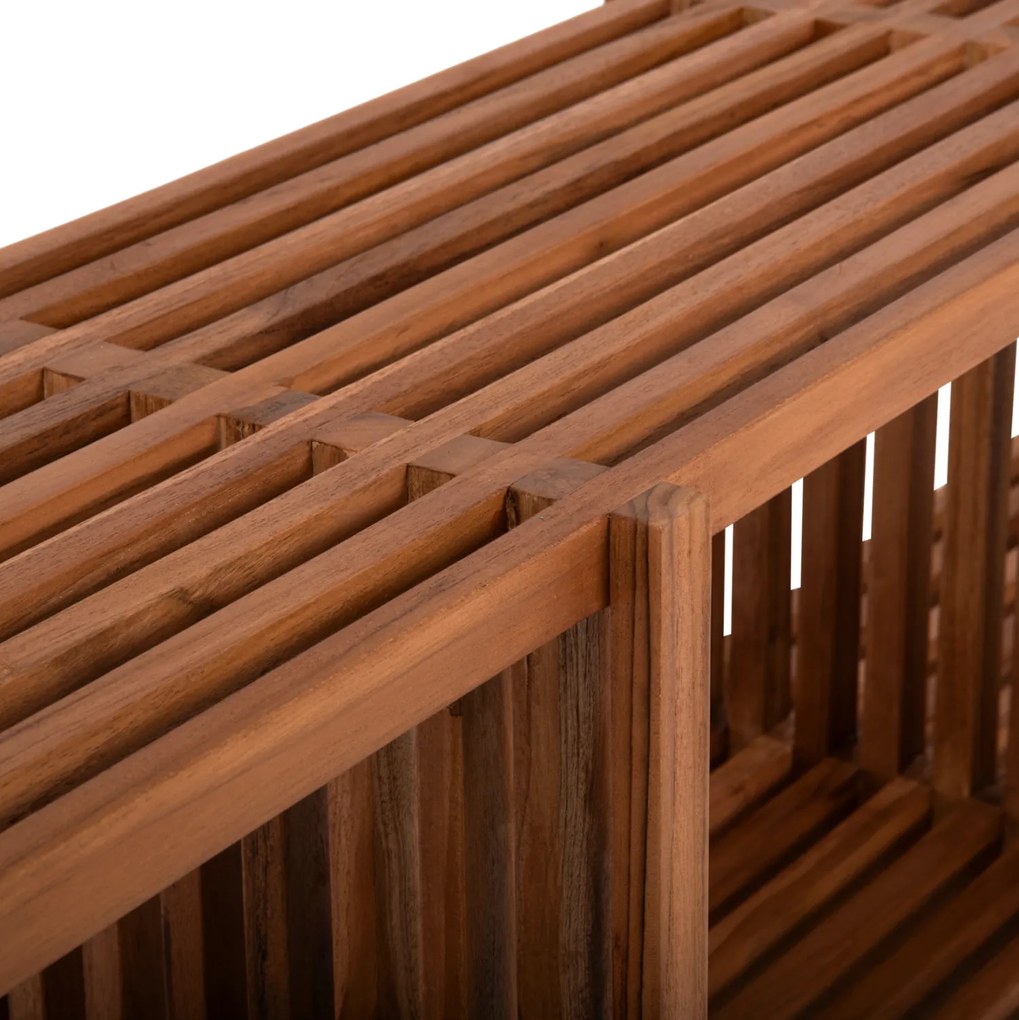 Κονσόλα Nya Μασίφ Ξύλο Teak Σε Φυσικό Χρώμα 130x29,5x46Υ Εκ.
