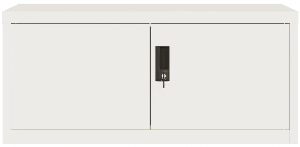 vidaXL Αρχειοθήκη Λευκή 90 x 40 x 145 εκ. από Ατσάλι
