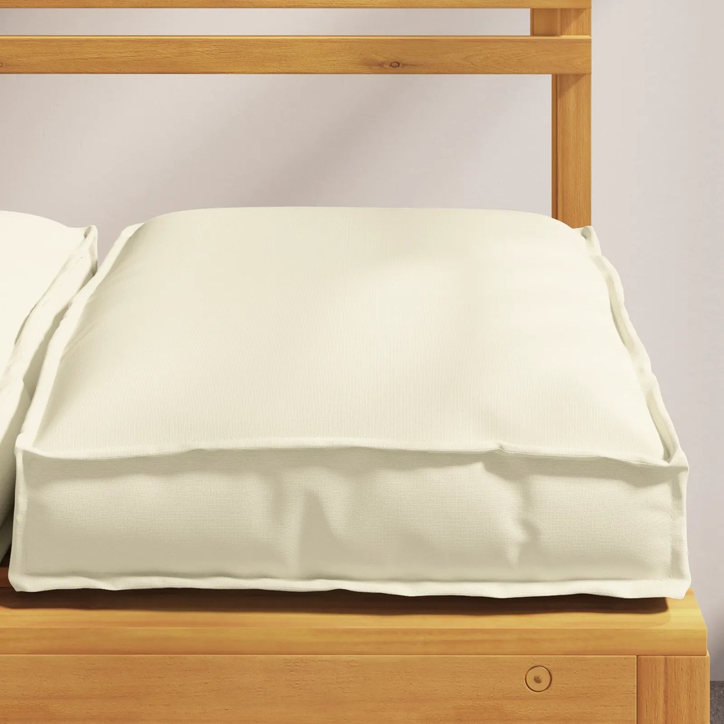 vidaXL Μαξιλάρια Παλέτας 2 τμχ Κρεμ 40 x 40 x 8 εκ. Ύφασμα Oxford.